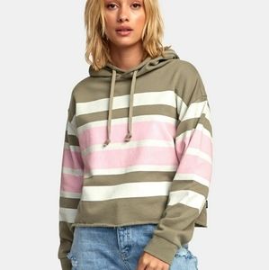 NWT RVCA Striped Hoodie Size S